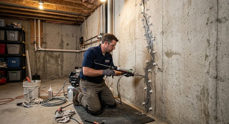 Basement Crack Repair in Stratford, CT