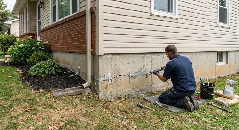 Cracked Foundation Repair in East Haven, CT
