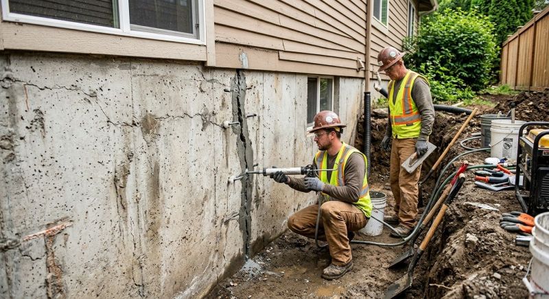 Cracked Foundation Repair in Stratford, CT