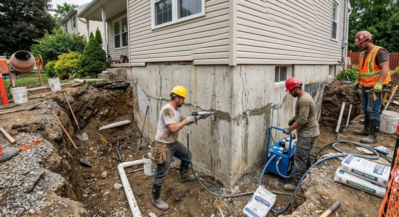 Cracked Foundation Repair in Sound Beach, NY