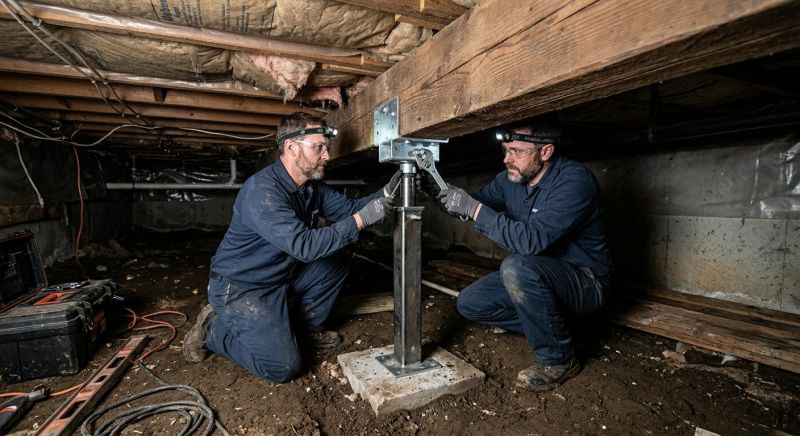 Crawl Space Leveling in Stratford, CT