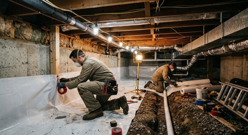 Crawl Space Leveling in Stratford, CT