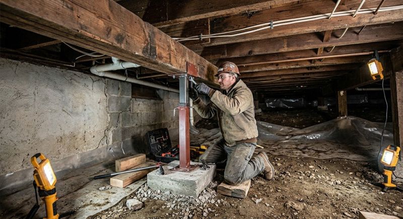 Crawlspace Foundation Repair in Redding, CT