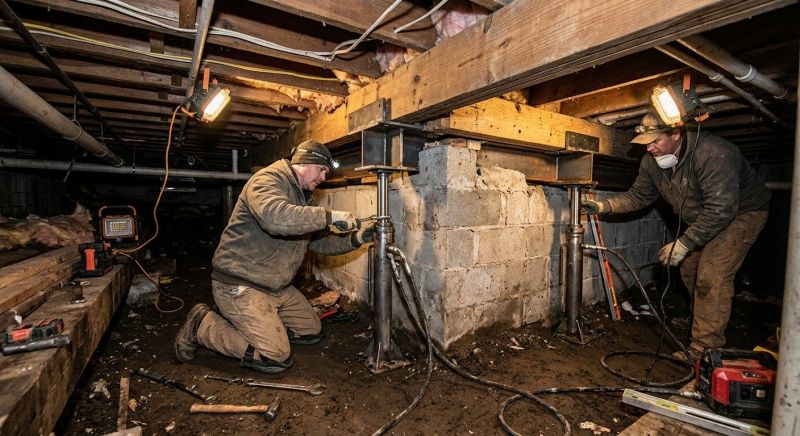 Crawlspace Foundation Repair in Ridgefield, CT