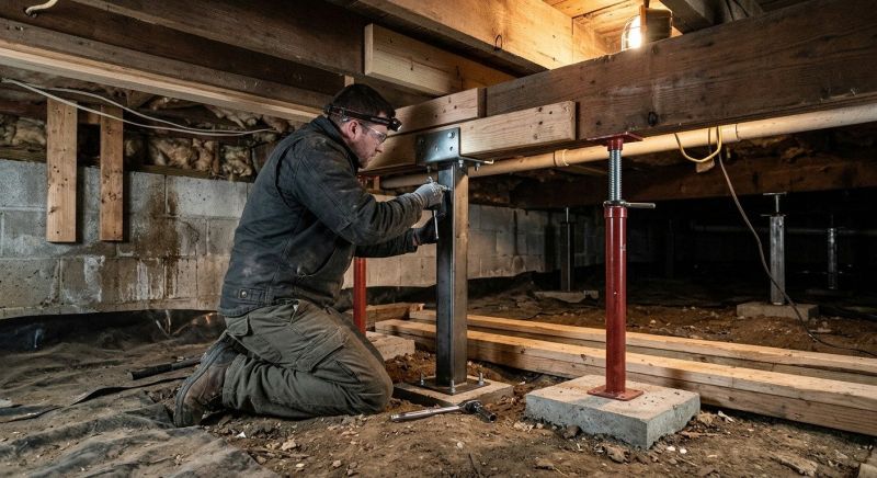 Crawlspace Structural Repair in Stratford, CT