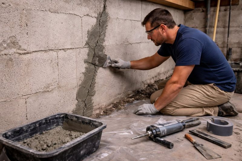 Foundation Crack Repair in New Haven County, CT