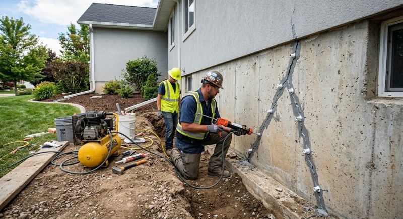 Foundation Crack Repair in Shoreham, NY