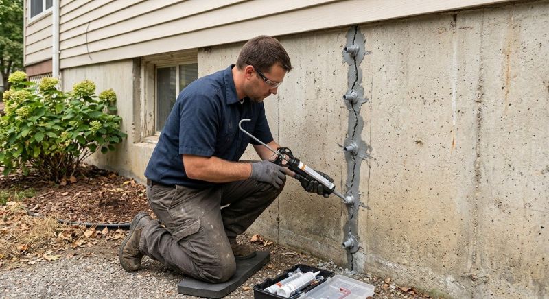 Foundation Crack Sealing in Stratford, CT