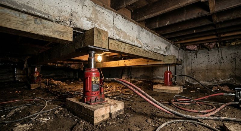 Foundation Jacking in Ansonia, CT