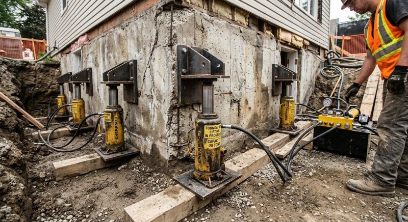 Foundation Jacking in Milford, CT