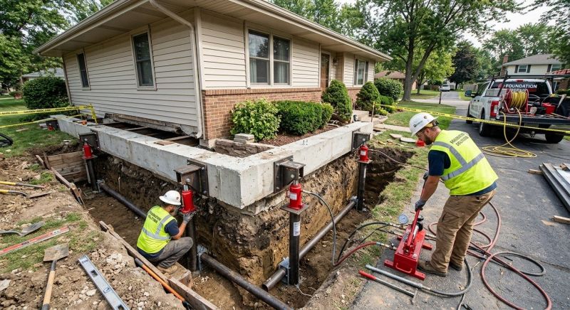 Foundation Jacking in Trumbull, CT
