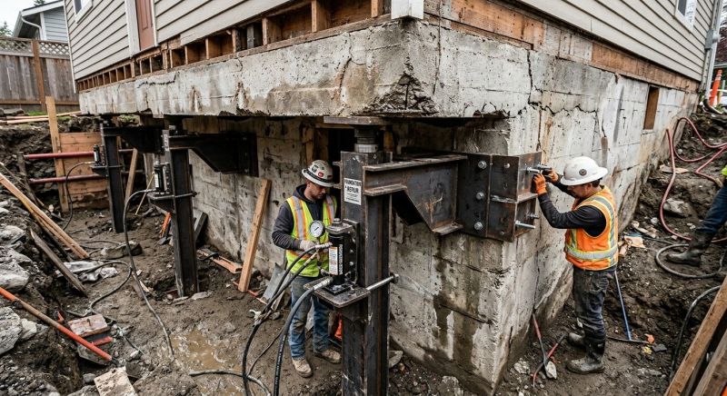 Foundation Lifting in Derby, CT