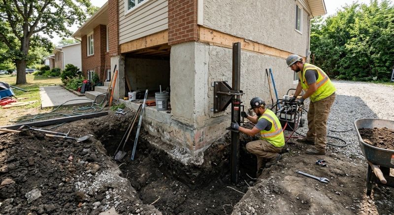 Foundation Pier Repair in Stratford, CT
