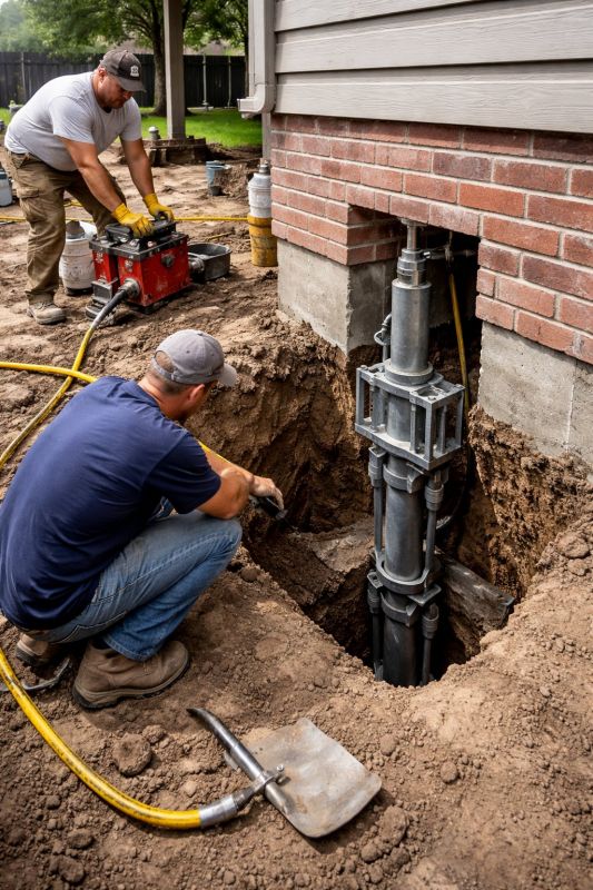 Foundation Pier Repair in Stratford, CT