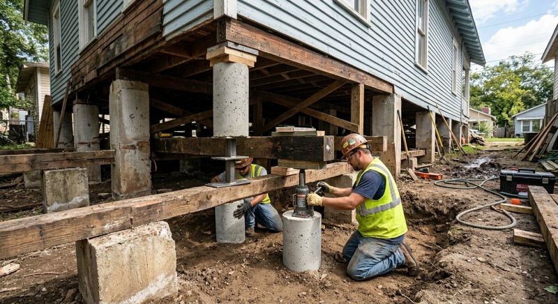 Foundation Pier Repair in Stratford, CT