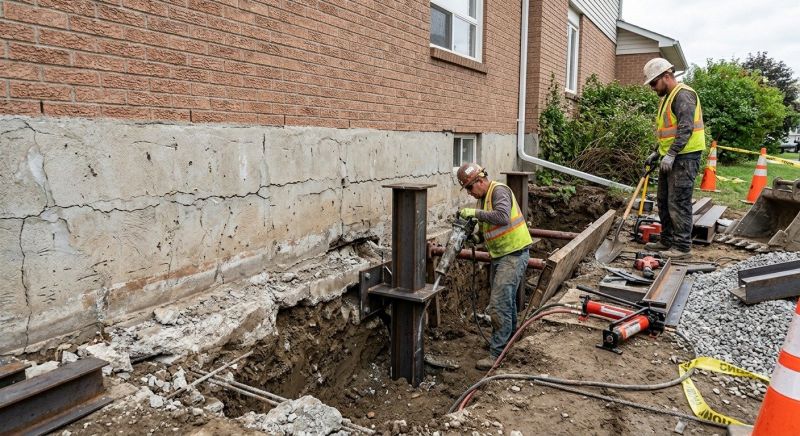 Foundation Structural Repair in Woodbury, CT