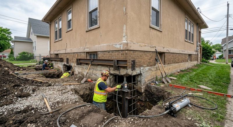Foundation Underpinning in Stratford, CT