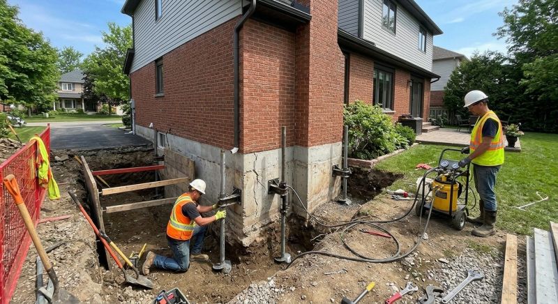 Foundation Underpinning in Stratford, CT