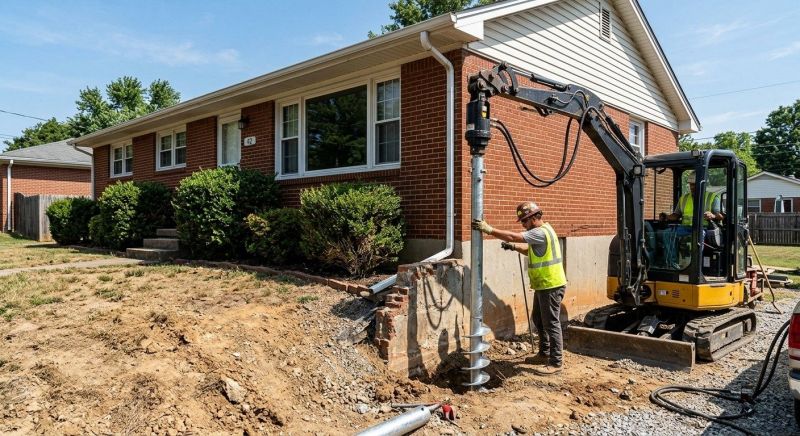 Helical Pile Installation in Stratford, CT