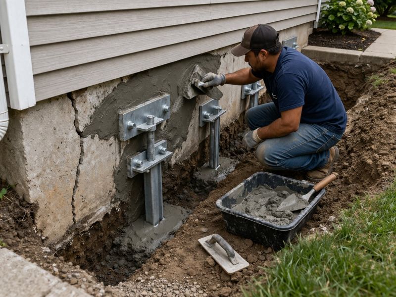 House Foundation Repair in Derby, CT