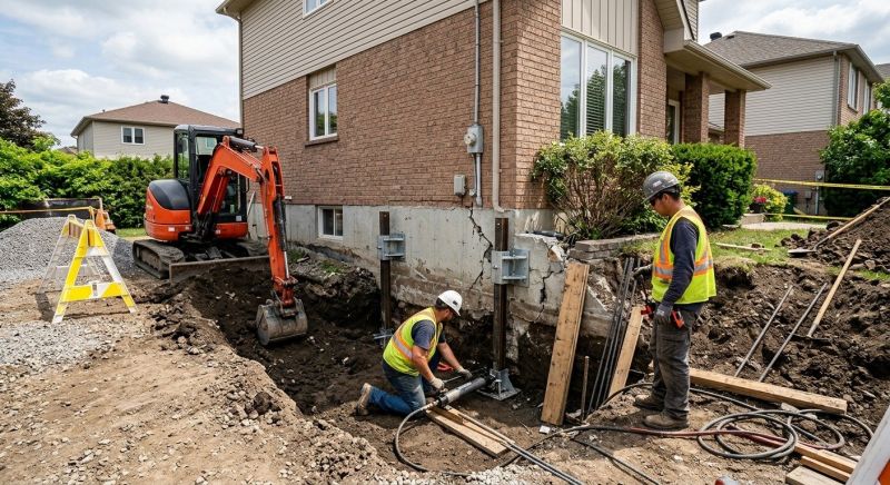 House Foundation Repair in Milford, CT