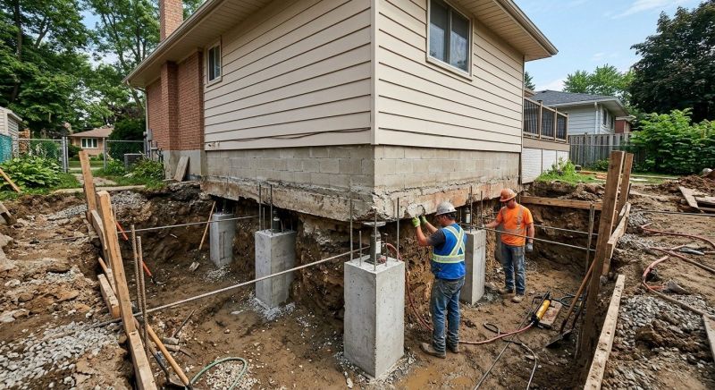 House Underpinning in Stratford, CT