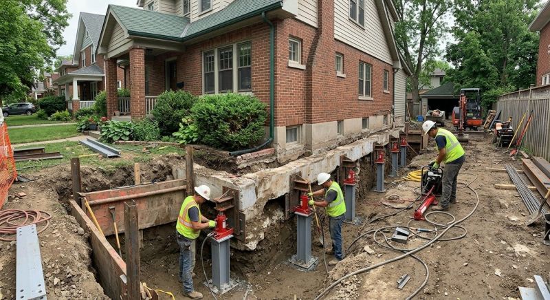 House Underpinning in Stratford, CT
