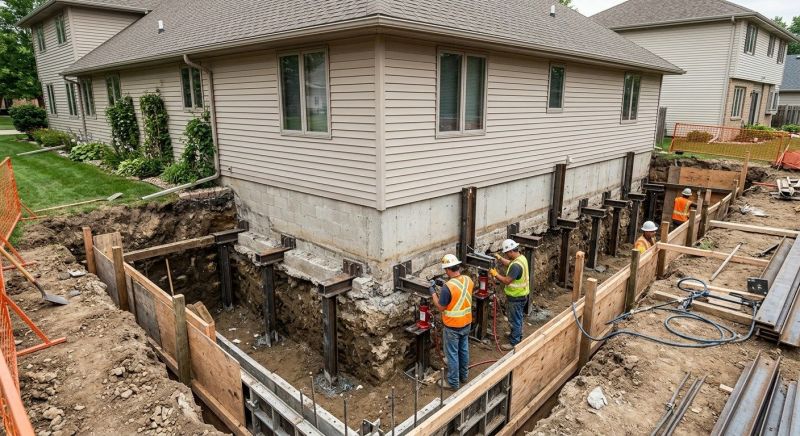 House Underpinning in Stratford, CT