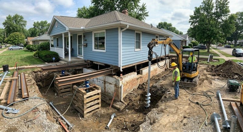 House Underpinning in Stratford, CT