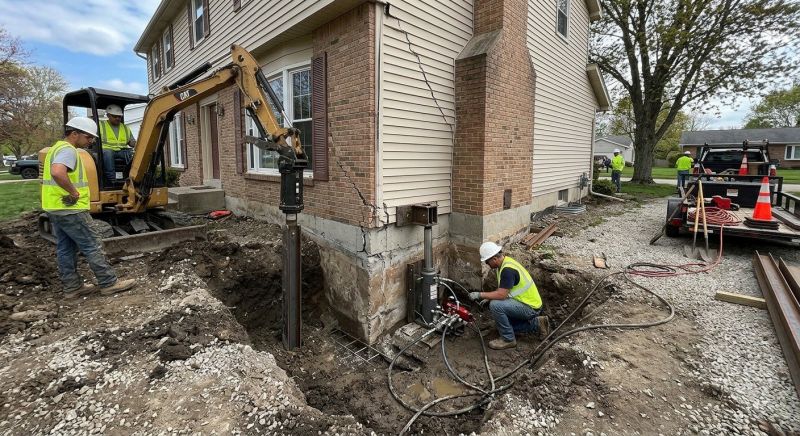 Sinking Foundation Repair in Milford, CT