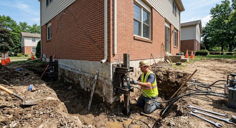 Sinking Foundation Repair in New Haven, CT