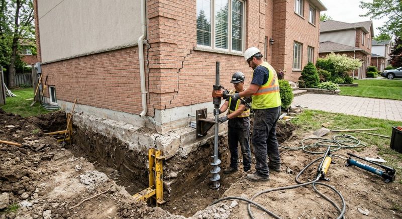 Sinking Foundation Repair in Pound Ridge, NY