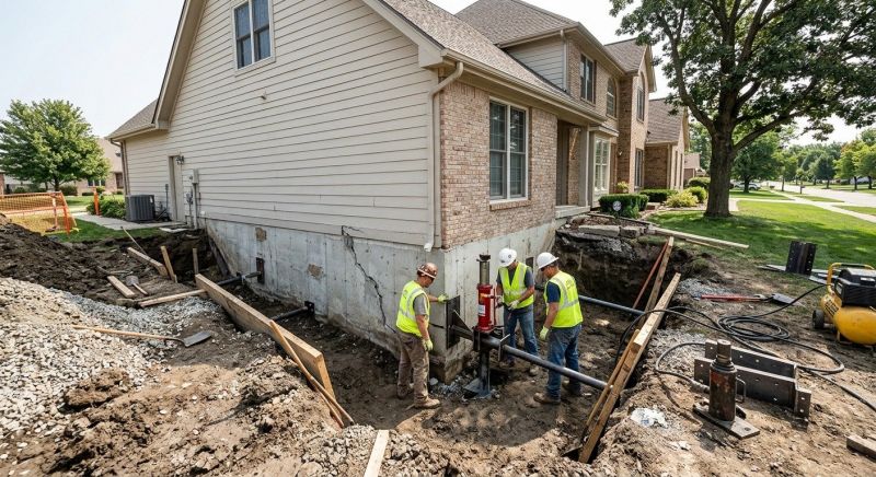 Sinking Foundation Repair in Wallingford, CT
